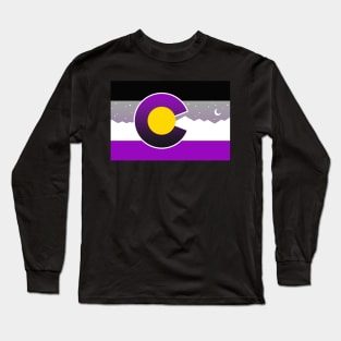 Colorado Flag Ace Asexual Pride Long Sleeve T-Shirt